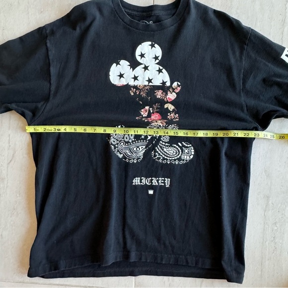Neff x Disney Mickey Mouse T-Shirt Black Cotton Size XL - Picture 5 of 9